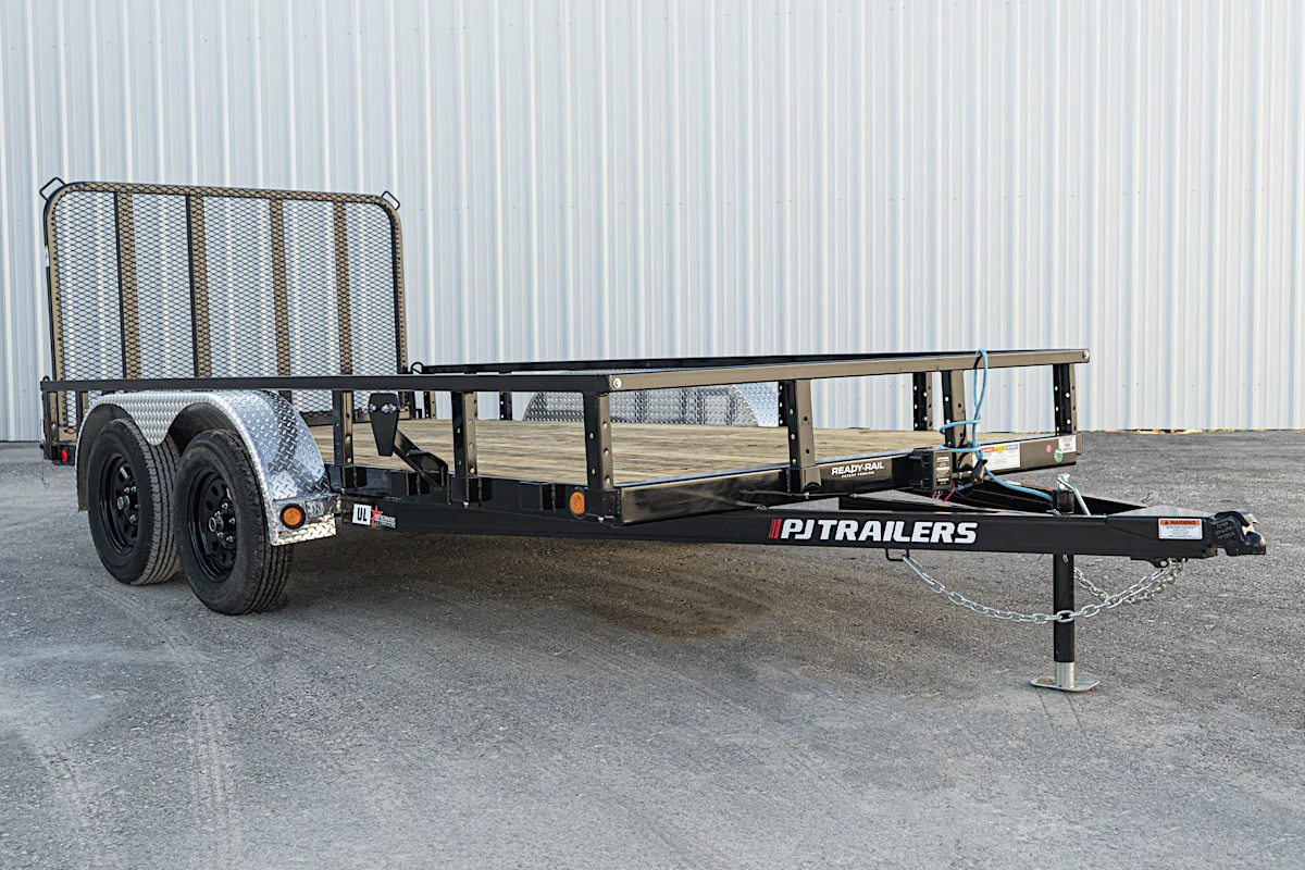PJ Trailers 14'x83" Tandem Axle 4" Channel Utility Trailer (UL) - Stock #89818 - Image 11 of 17 PJ Trailers 14'x83" Tandem Axle 4" Channel Utility Trailer (UL) - Stock #89818 - Image 11 of 17