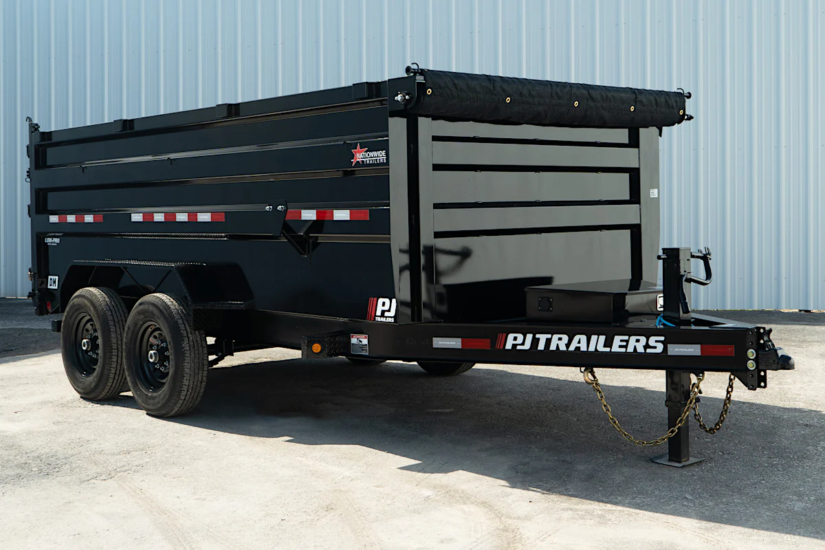 PJ Trailers 14'x83" Low Pro High Side Dump Trailer w/ 4' Sides (DM) - Stock #89824 - Image 3 of 30 PJ Trailers 14'x83" Low Pro High Side Dump Trailer w/ 4' Sides (DM) - Stock #89824 - Image 3 of 30
