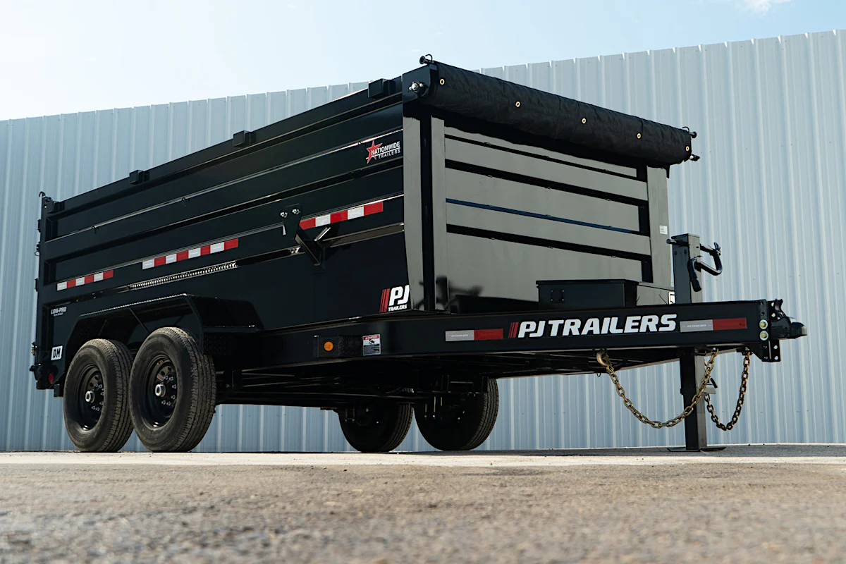 PJ Trailers 14'x83" Low Pro High Side Dump Trailer w/ 4' Sides (DM) - Stock #89824 - Image 5 of 30 PJ Trailers 14'x83" Low Pro High Side Dump Trailer w/ 4' Sides (DM) - Stock #89824 - Image 5 of 30