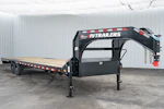 PJ Trailers 32'x102" Gooseneck Low Pro Flatbed Trailer w/ Singles (LS) Stock #89825 - Thumbnail 2