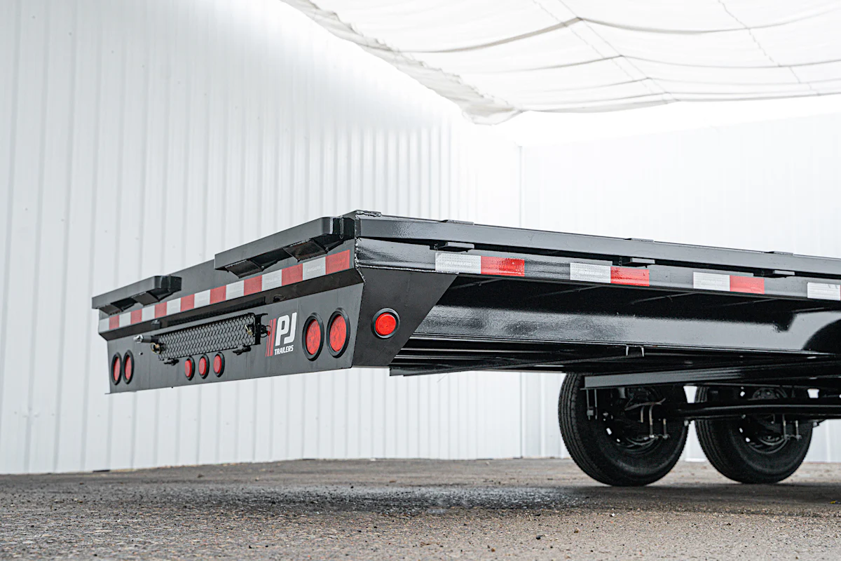 PJ Trailers 32'x102" Gooseneck Low Pro Flatbed Trailer w/ Singles (LS) - Stock #89825 - Image 15 of 16 PJ Trailers 32'x102" Gooseneck Low Pro Flatbed Trailer w/ Singles (LS) - Stock #89825 - Image 15 of 16