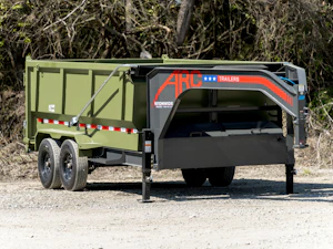 ARC Trailers 14'x83" Gooseneck Telescopic Dump Trailer w/ 4' Sides (GDT)