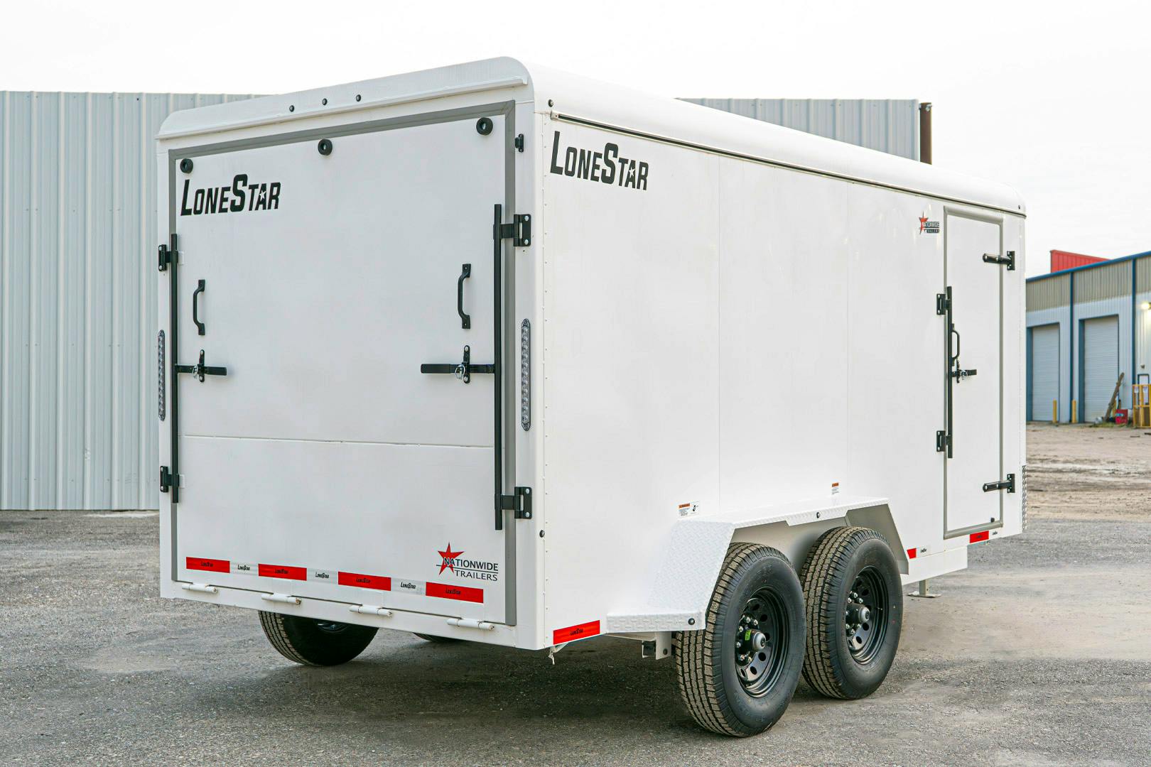 LoneStar 6.5'x16' 14k Steel Enclosed Cargo Trailer w/ Rear Ramp Door (C2) - Stock #89833 - Image 8 of 18