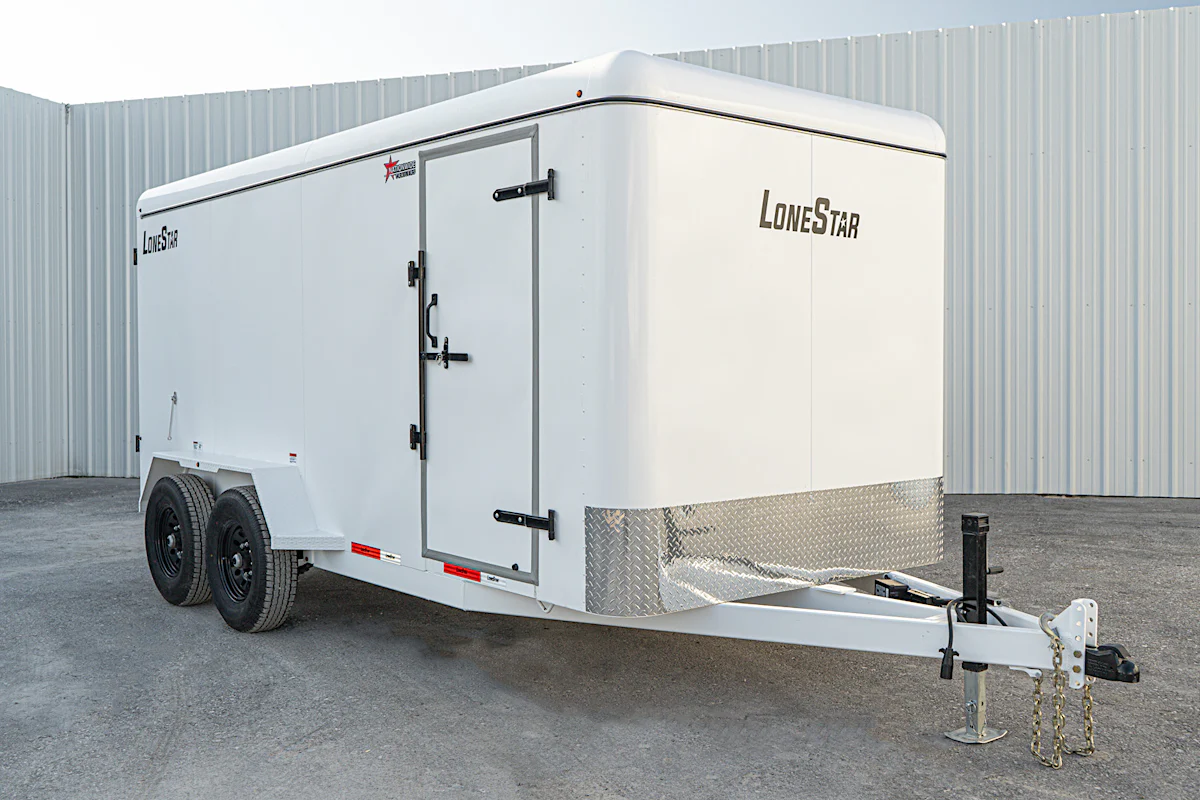 LoneStar 6.5'x16' 14k Steel Enclosed Cargo Trailer w/ Rear Barn Doors (C2) - Stock #89834 - Image 2 of 16 LoneStar 6.5'x16' 14k Steel Enclosed Cargo Trailer w/ Rear Barn Doors (C2) - Stock #89834 - Image 2 of 16