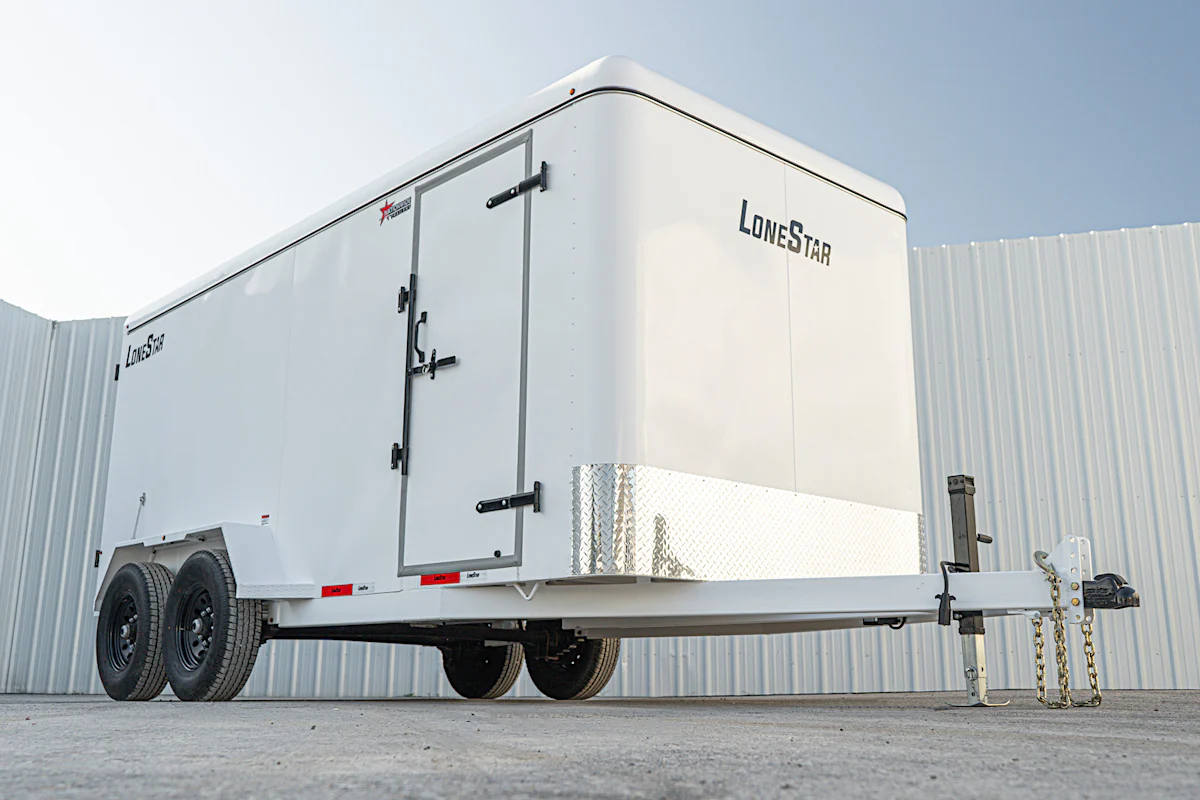LoneStar 6.5'x16' 14k Steel Enclosed Cargo Trailer w/ Rear Barn Doors (C2) - Stock #89834 - Image 3 of 16 LoneStar 6.5'x16' 14k Steel Enclosed Cargo Trailer w/ Rear Barn Doors (C2) - Stock #89834 - Image 3 of 16