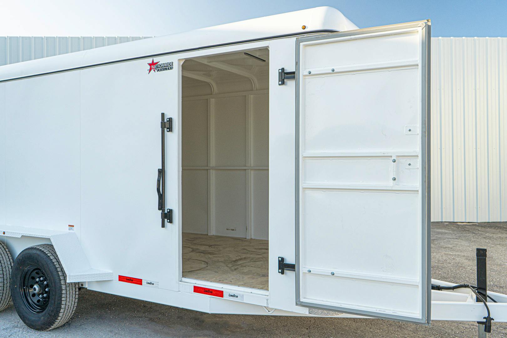 LoneStar 6.5'x16' 14k Steel Enclosed Cargo Trailer w/ Rear Barn Doors (C2) - Stock #89834 - Image 8 of 16