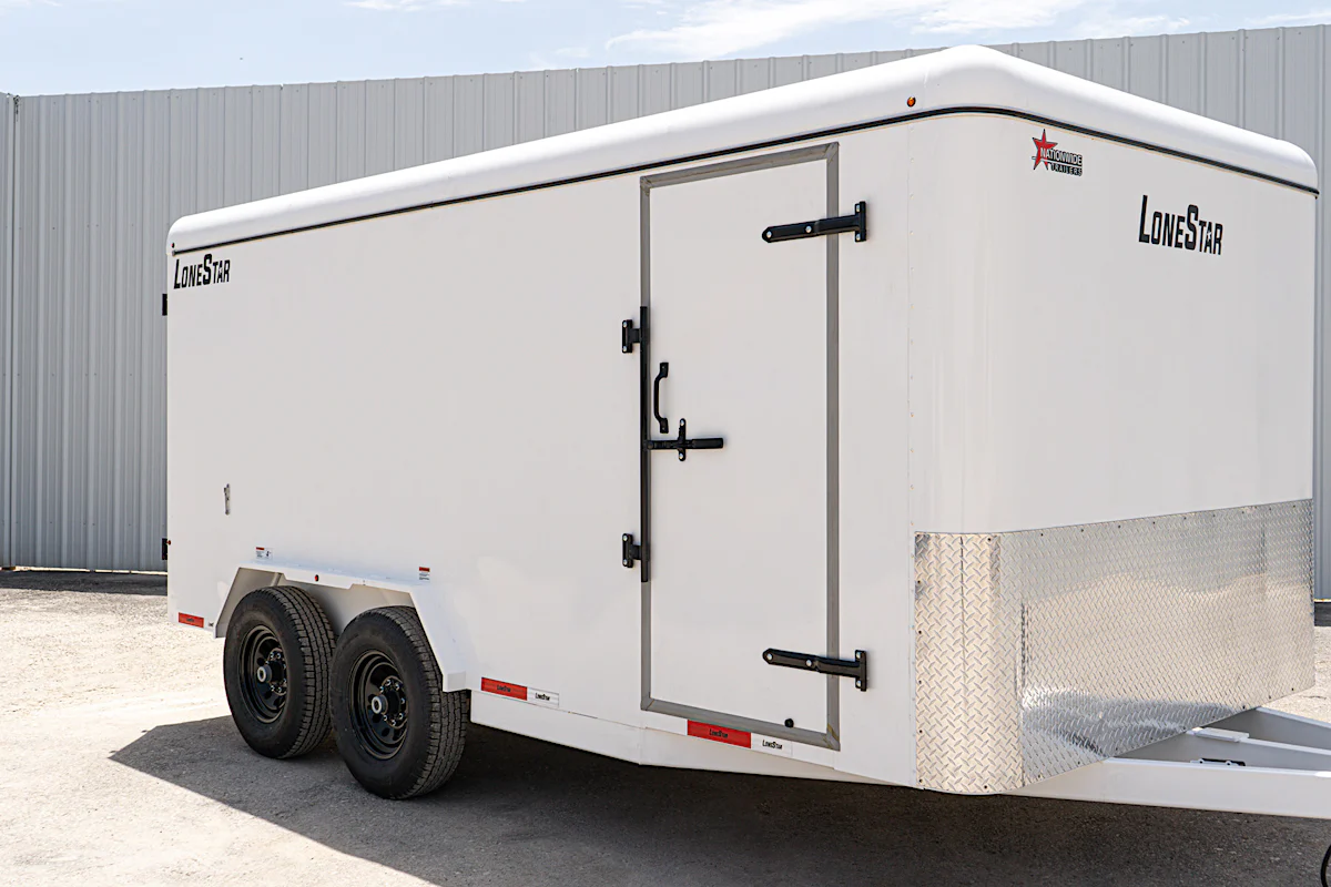 LoneStar 7.10'x16' 14k Steel Enclosed Cargo Trailer w/ Rear Barn Doors (C2) - Stock #89835 - Image 6 of 16 LoneStar 7.10'x16' 14k Steel Enclosed Cargo Trailer w/ Rear Barn Doors (C2) - Stock #89835 - Image 6 of 16