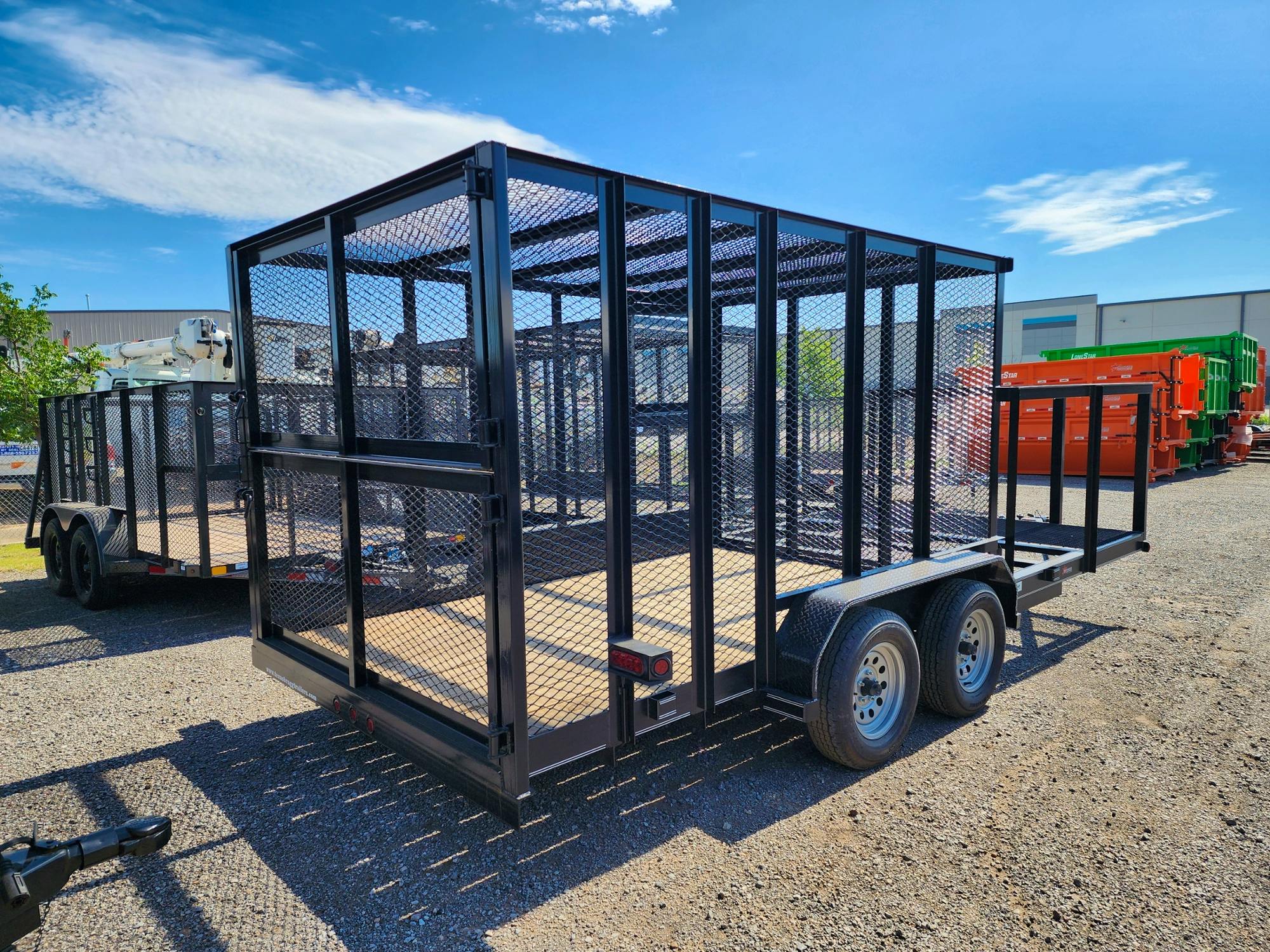 Texas Bragg 18'x83" Porta Potty Trash Trailer w/ Tandem Axle (ST)