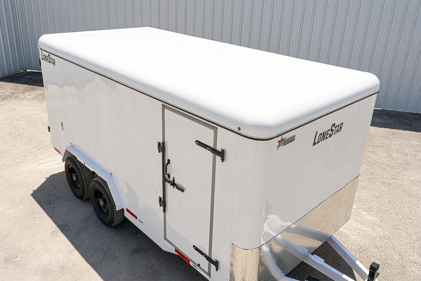 LoneStar 7.10'x16' 14k Steel Enclosed Cargo Trailer w/ Rear Barn Doors (C2) - Stock #89847 - Image 5 of 16