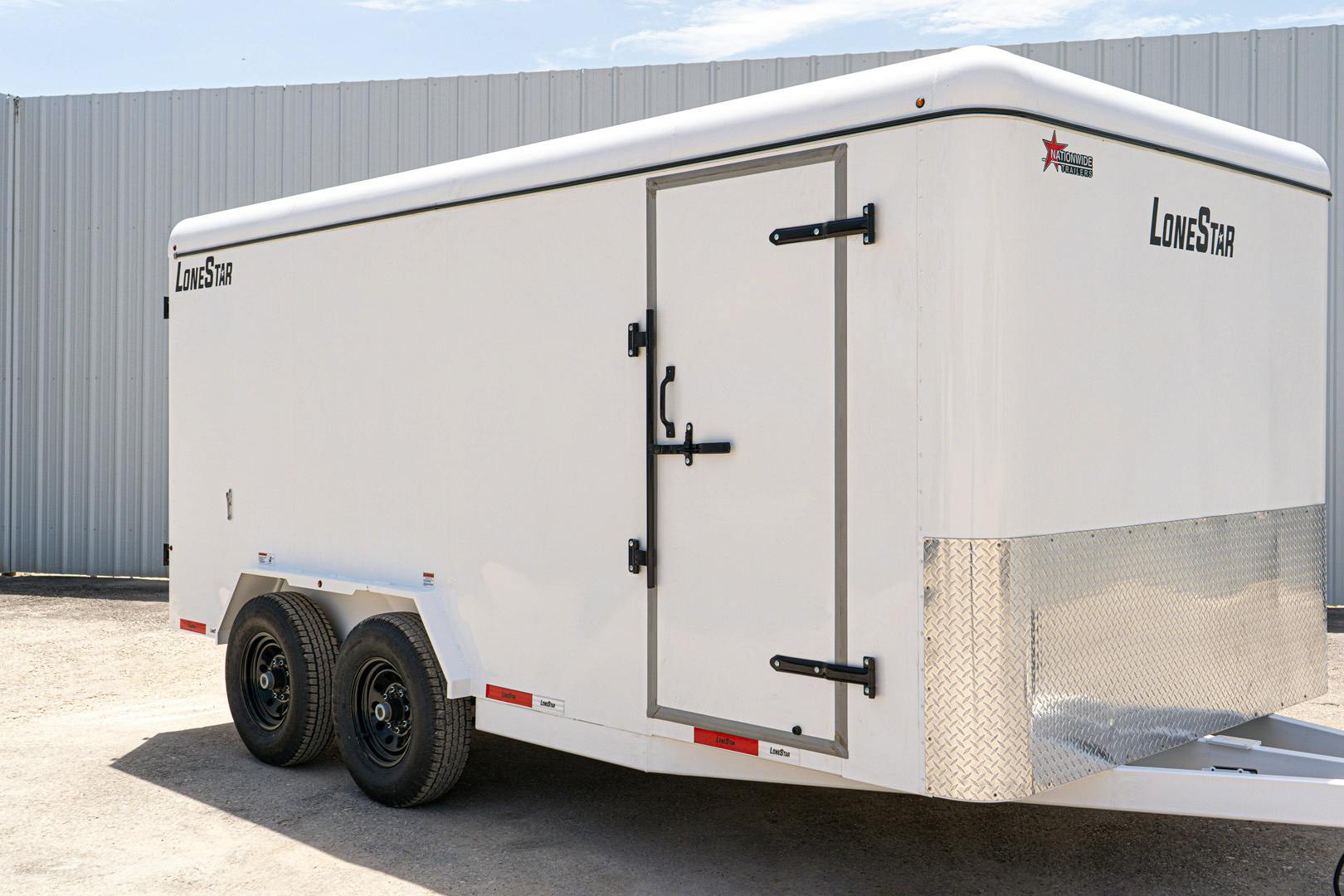 LoneStar 7.10'x16' 14k Steel Enclosed Cargo Trailer w/ Rear Barn Doors (C2) - Stock #89847 - Image 6 of 16