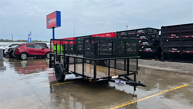 Texas Bragg 12'x77" Landscape Trailer w/ 2' Sides & 4' Gate (L1) - Stock #89890 - Image 2 of 7 Texas Bragg 12'x77" Landscape Trailer w/ 2' Sides & 4' Gate (L1) - Stock #89890 - Image 2 of 7