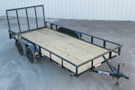 Texas Bragg 16'x83" Utility Trailer w/ 4' Gate (U2) Stock #89897 - Thumbnail 1