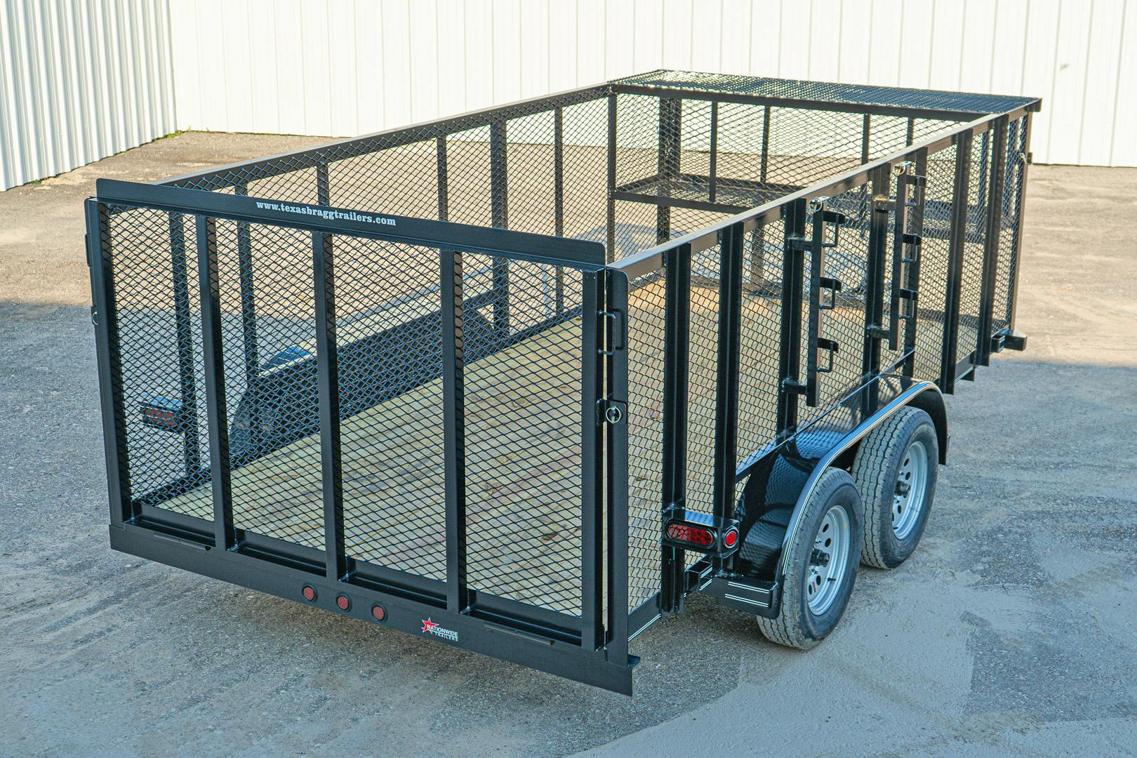 Texas Bragg 14'x83" Landscape Trailer w/ 4' Sides & 4' Gate (L2) - Stock #89900 - Image 7 of 10