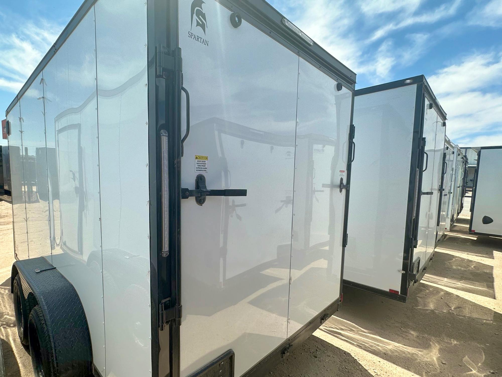 Spartan 7'x16' Enclosed Cargo Trailer w/ Rear Ramp Door (C2) - Stock #89910 - Image 3 of 6
