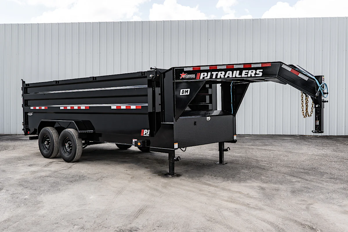 PJ Trailers 14'x83" Low Pro High Side Dump Trailer w/ 4' Sides (DM) - Stock #89913 - Image 4 of 33 PJ Trailers 14'x83" Low Pro High Side Dump Trailer w/ 4' Sides (DM) - Stock #89913 - Image 4 of 33