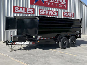 PJ Trailers 14'x83" 14K Dump Trailer w/ 4ft Sides (D7)