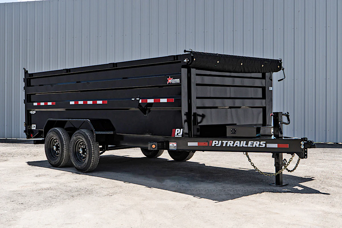 PJ Trailers 16'x83" Low Pro High Side Dump Trailer w/ 4' Sides (DM) - Stock #89929 - Image 5 of 30 PJ Trailers 16'x83" Low Pro High Side Dump Trailer w/ 4' Sides (DM) - Stock #89929 - Image 5 of 30