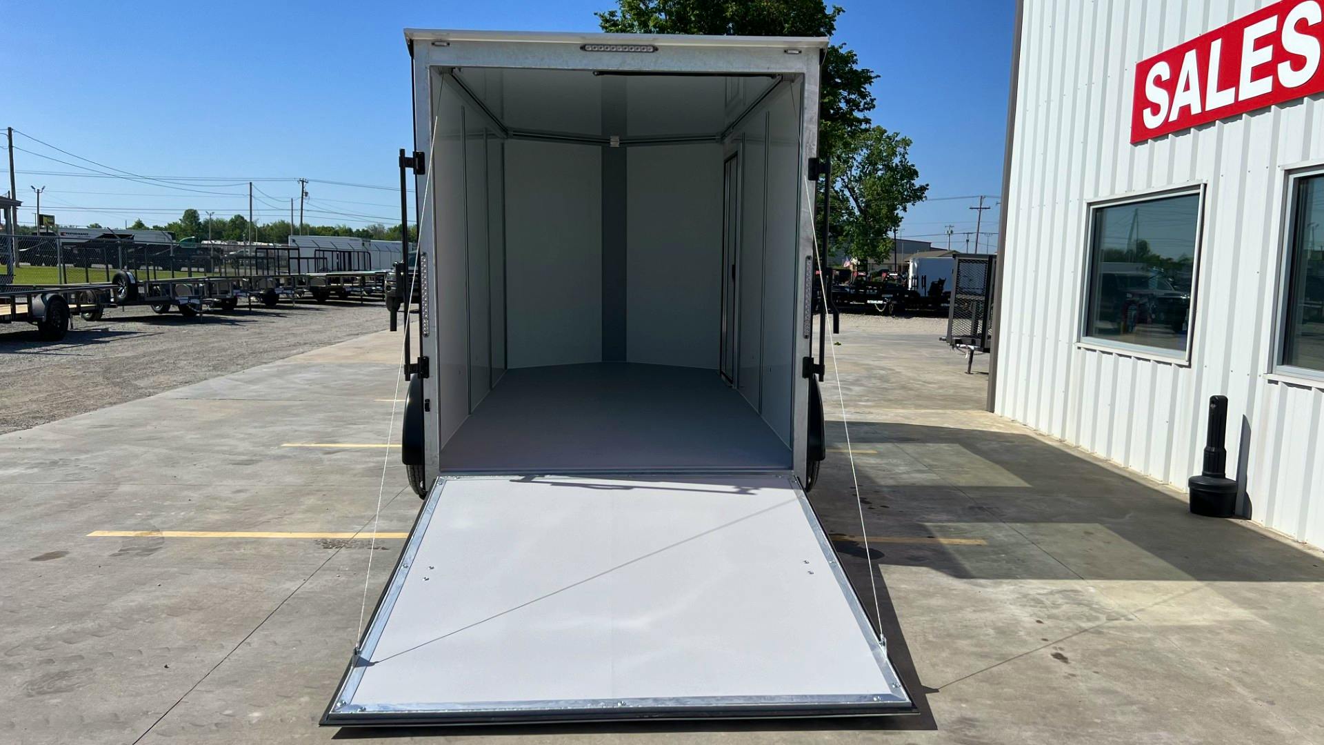CellTech 7'x14' All-Steel Enclosed Cargo Trailer w/ Rear Ramp Door (C2) - Stock #89940 - Image 4 of 10