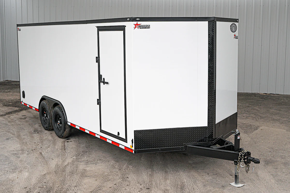 CellTech 8.5'x20' All-Steel Enclosed Cargo Trailer w/ Rear Ramp Door (C2) - Stock #89944 - Image 1 of 3 CellTech 8.5'x20' All-Steel Enclosed Cargo Trailer w/ Rear Ramp Door (C2) - Stock #89944 - Image 1 of 3
