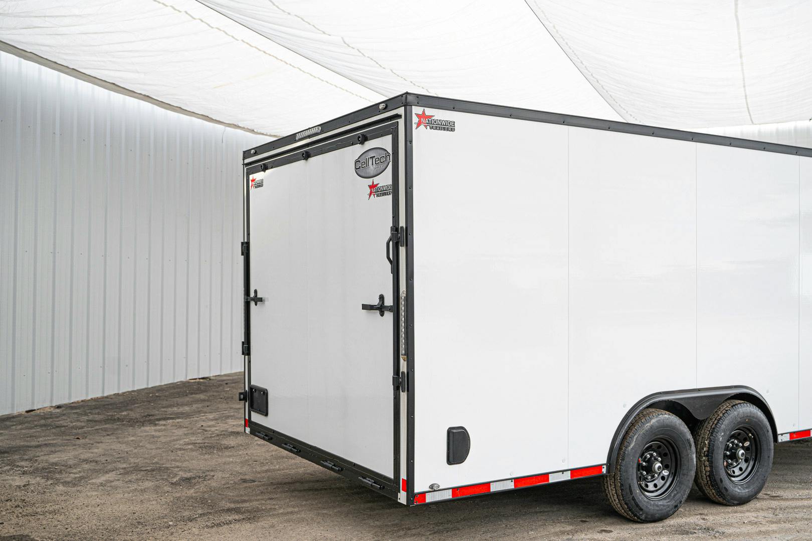 CellTech 8.5'x20' All-Steel Enclosed Cargo Trailer w/ Rear Ramp Door (C2) - Stock #89944 - Image 9 of 18