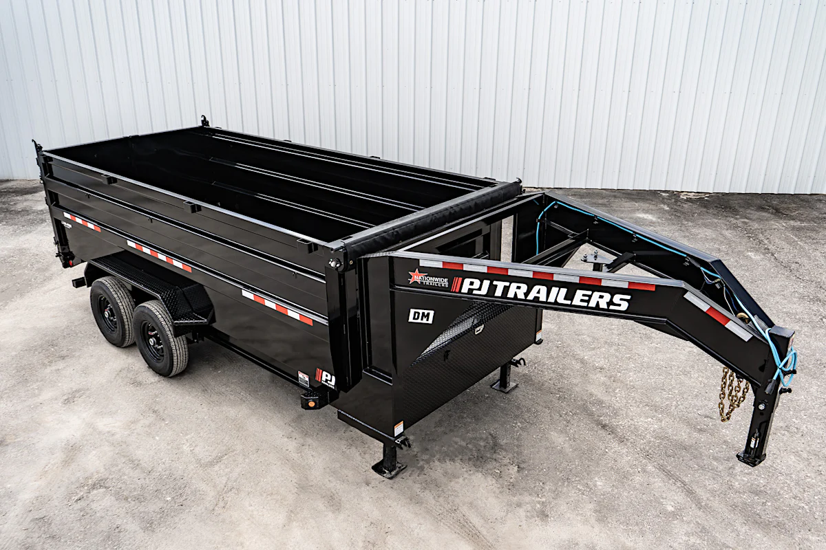 PJ Trailers 16'x83" Low Pro High Side Dump Trailer w/ 4' Sides (DM) - Stock #89952 - Image 8 of 34 PJ Trailers 16'x83" Low Pro High Side Dump Trailer w/ 4' Sides (DM) - Stock #89952 - Image 8 of 34