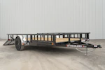 PJ Trailers 14'x83" Single Axle 4" Channel Utility Trailer (U8) Stock #89956 - Thumbnail 4