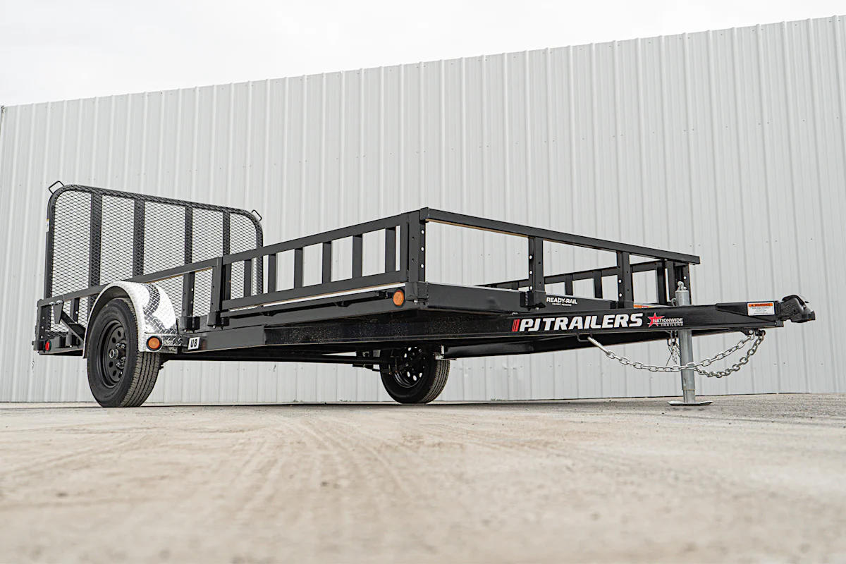 PJ Trailers 14'x83" Single Axle 4" Channel Utility Trailer (U8) - Stock #89956 - Image 5 of 19 PJ Trailers 14'x83" Single Axle 4" Channel Utility Trailer (U8) - Stock #89956 - Image 5 of 19