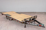 PJ Trailers 24'x102" 8" I-Beam Deckover Flatbed Trailer (F8) Stock #89957 - Thumbnail 1