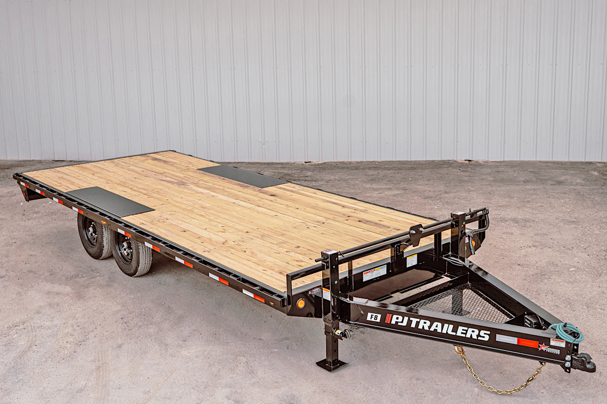 PJ Trailers 24'x102" 8" I-Beam Deckover Flatbed Trailer (F8) - Stock #89957 - Image 1 of 1 PJ Trailers 24'x102" 8" I-Beam Deckover Flatbed Trailer (F8) - Stock #89957 - Image 1 of 1