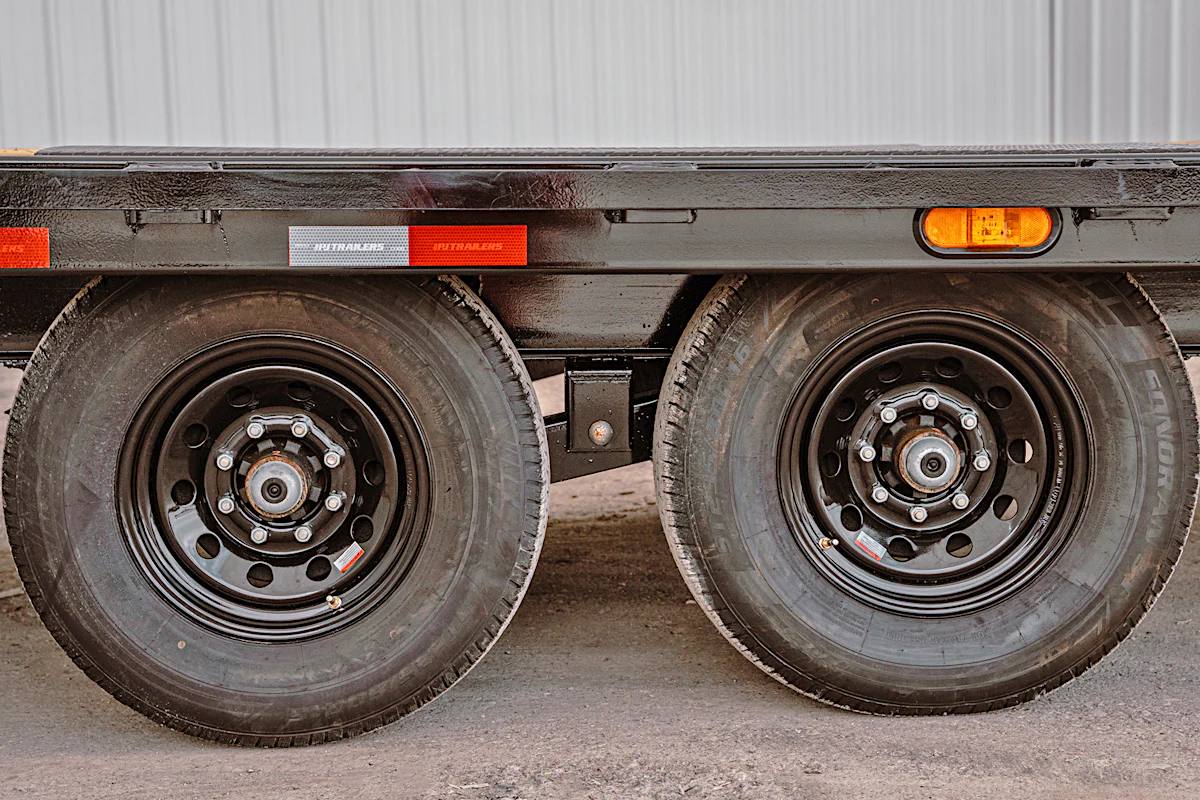 PJ Trailers 24'x102" 8" I-Beam Deckover Flatbed Trailer (F8) - Stock #89957 - Image 10 of 16 PJ Trailers 24'x102" 8" I-Beam Deckover Flatbed Trailer (F8) - Stock #89957 - Image 10 of 16