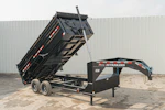 PJ Trailers 16'x83" Gooseneck Telescopic Dump Trailer w/ 4' Sides (DT) Stock #90023 - Thumbnail 1
