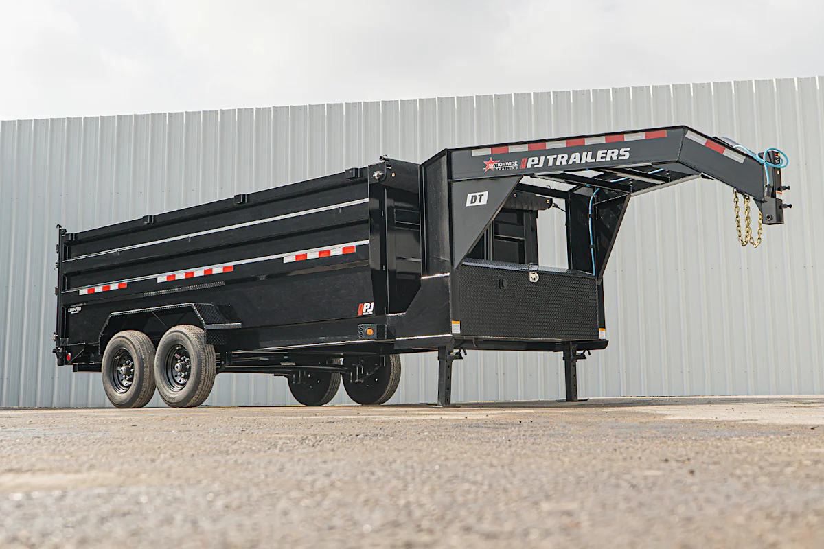 PJ Trailers 16'x83" Gooseneck Telescopic Dump Trailer w/ 4' Sides (DT) - Stock #90023 - Image 6 of 31 PJ Trailers 16'x83" Gooseneck Telescopic Dump Trailer w/ 4' Sides (DT) - Stock #90023 - Image 6 of 31