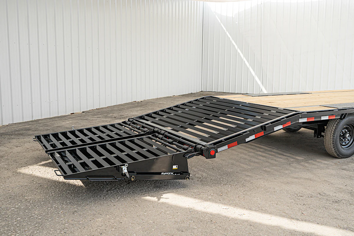 PJ Trailers 32'x102" Gooseneck Low Pro Flatbed Trailer w/ Singles (LS) - Stock #90042 - Image 12 of 16 PJ Trailers 32'x102" Gooseneck Low Pro Flatbed Trailer w/ Singles (LS) - Stock #90042 - Image 12 of 16