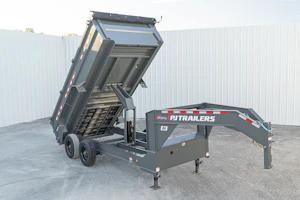 PJ Trailers 16'x83" Gooseneck HD Low Pro Dump Trailer w/ 3' Sides (DE)