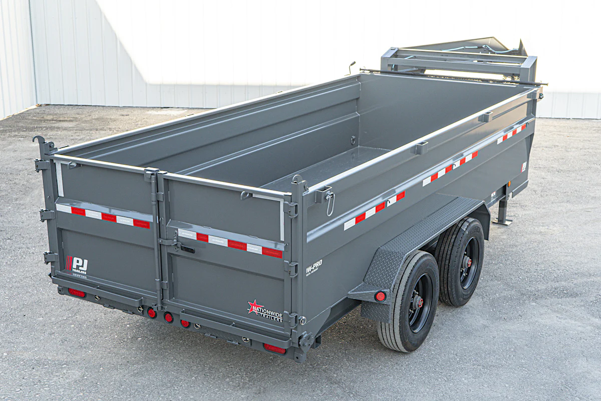 PJ Trailers 16'x83" Gooseneck HD Low Pro Dump Trailer w/ 3' Sides (DE) - Stock #90043 - Image 21 of 32 PJ Trailers 16'x83" Gooseneck HD Low Pro Dump Trailer w/ 3' Sides (DE) - Stock #90043 - Image 21 of 32
