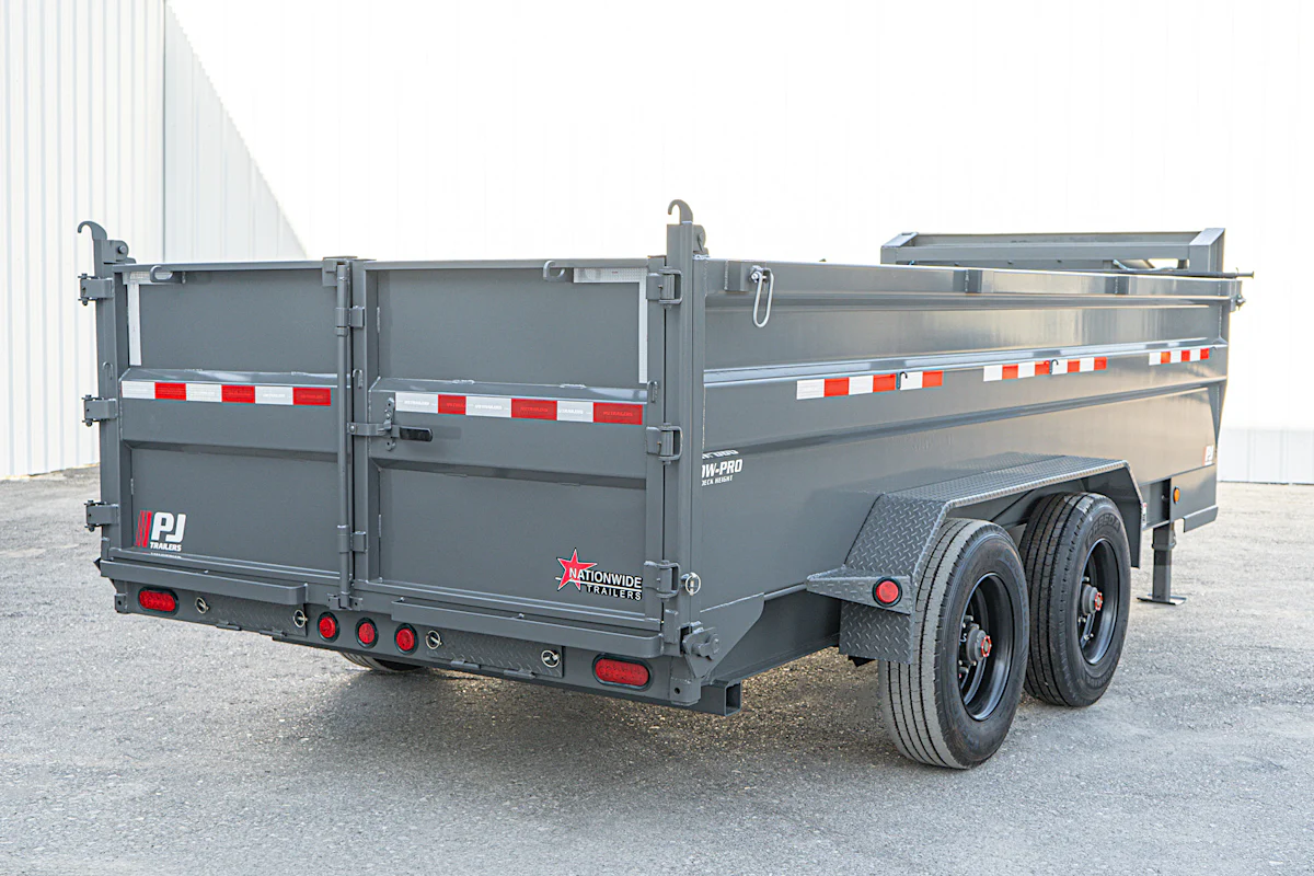 PJ Trailers 16'x83" Gooseneck HD Low Pro Dump Trailer w/ 3' Sides (DE) - Stock #90043 - Image 23 of 32 PJ Trailers 16'x83" Gooseneck HD Low Pro Dump Trailer w/ 3' Sides (DE) - Stock #90043 - Image 23 of 32