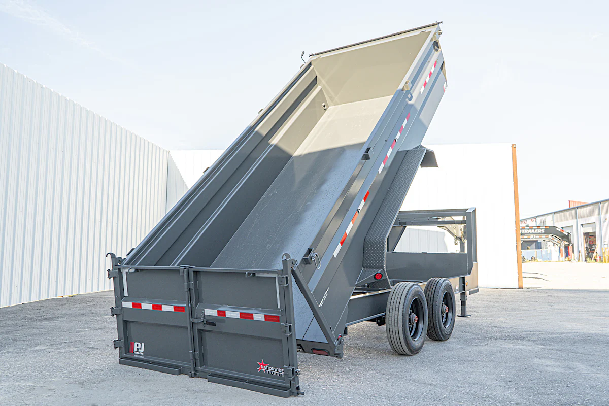 PJ Trailers 16'x83" Gooseneck HD Low Pro Dump Trailer w/ 3' Sides (DE) - Stock #90043 - Image 30 of 32 PJ Trailers 16'x83" Gooseneck HD Low Pro Dump Trailer w/ 3' Sides (DE) - Stock #90043 - Image 30 of 32