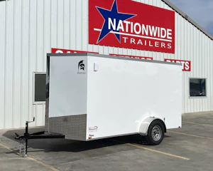 Spartan 6'x12' Enclosed Cargo Trailer w/ Rear Ramp Door (C1)