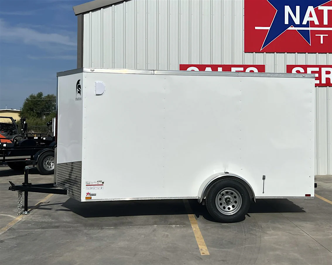 Spartan 6'x12' Enclosed Cargo Trailer w/ Rear Ramp Door (C1) - Stock #90047 - Image 3 of 6 Spartan 6'x12' Enclosed Cargo Trailer w/ Rear Ramp Door (C1) - Stock #90047 - Image 3 of 6