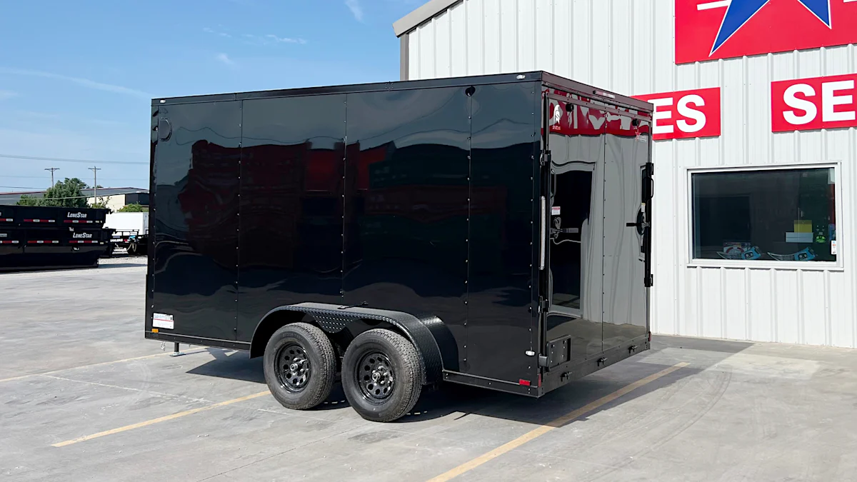 Spartan 7'x14' Enclosed Cargo Trailer w/ Rear Ramp Door (C2) - Stock #90049 - Image 4 of 9 Spartan 7'x14' Enclosed Cargo Trailer w/ Rear Ramp Door (C2) - Stock #90049 - Image 4 of 9