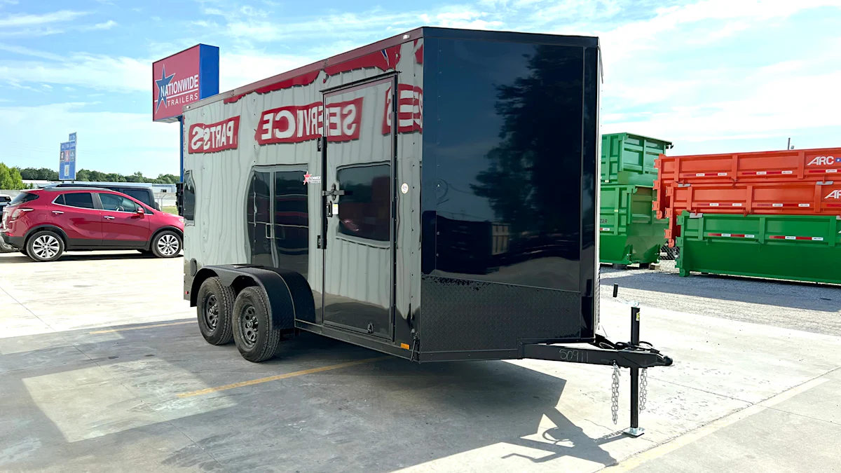 Spartan 7'x14' Enclosed Cargo Trailer w/ Rear Ramp Door (C2) - Stock #90049 - Image 6 of 9 Spartan 7'x14' Enclosed Cargo Trailer w/ Rear Ramp Door (C2) - Stock #90049 - Image 6 of 9