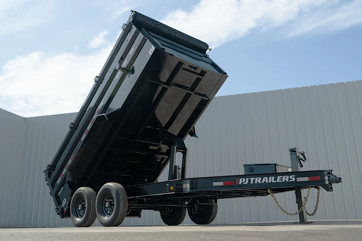PJ Trailers 14'x83" Low Pro High Side Dump Trailer w/ 4' Sides (DM) - Stock #90052 - Image 6 of 30 PJ Trailers 14'x83" Low Pro High Side Dump Trailer w/ 4' Sides (DM) - Stock #90052 - Image 6 of 30