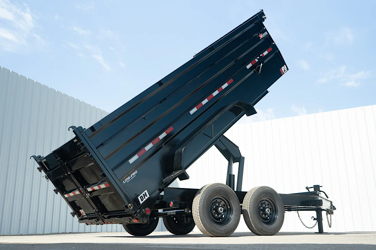 PJ Trailers 14'x83" Low Pro High Side Dump Trailer w/ 4' Sides (DM) - Stock #90052 - Image 24 of 30 PJ Trailers 14'x83" Low Pro High Side Dump Trailer w/ 4' Sides (DM) - Stock #90052 - Image 24 of 30