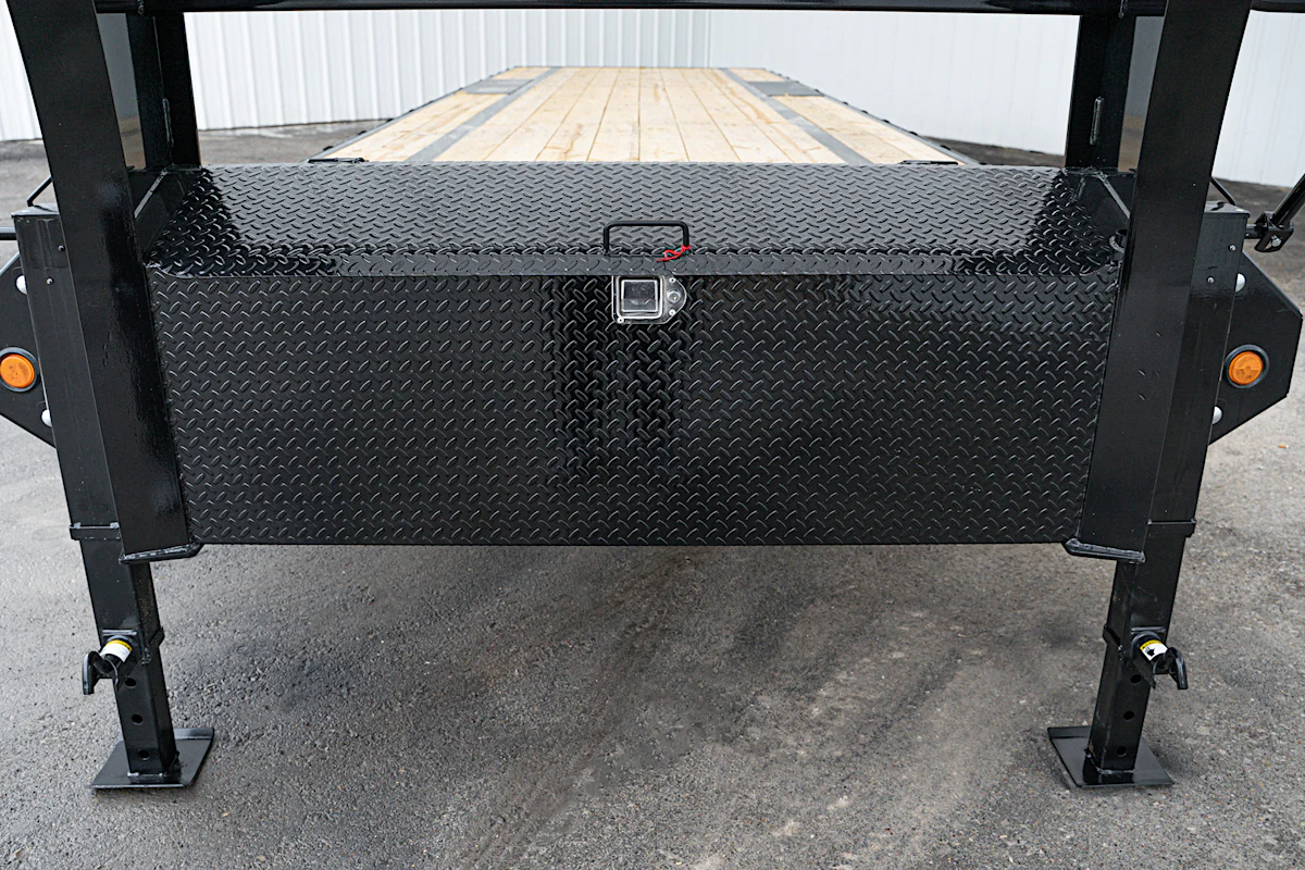 PJ Trailers 32'x102" Gooseneck Low Pro Flatbed Trailer w/ Singles (LS) - Stock #90053 - Image 6 of 16 PJ Trailers 32'x102" Gooseneck Low Pro Flatbed Trailer w/ Singles (LS) - Stock #90053 - Image 6 of 16