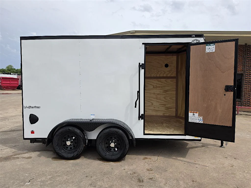 Continental Cargo 6'x12' Enclosed Cargo Trailer w/ Rear Ramp Door (V-Series) - Stock #90059 - Image 3 of 8 Continental Cargo 6'x12' Enclosed Cargo Trailer w/ Rear Ramp Door (V-Series) - Stock #90059 - Image 3 of 8