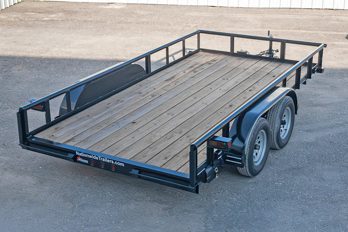 Texas Bragg 14'x83" Utility Trailer w/ Slide-In Ramps (U2) - Stock #90063 - Image 6 of 7 Texas Bragg 14'x83" Utility Trailer w/ Slide-In Ramps (U2) - Stock #90063 - Image 6 of 7