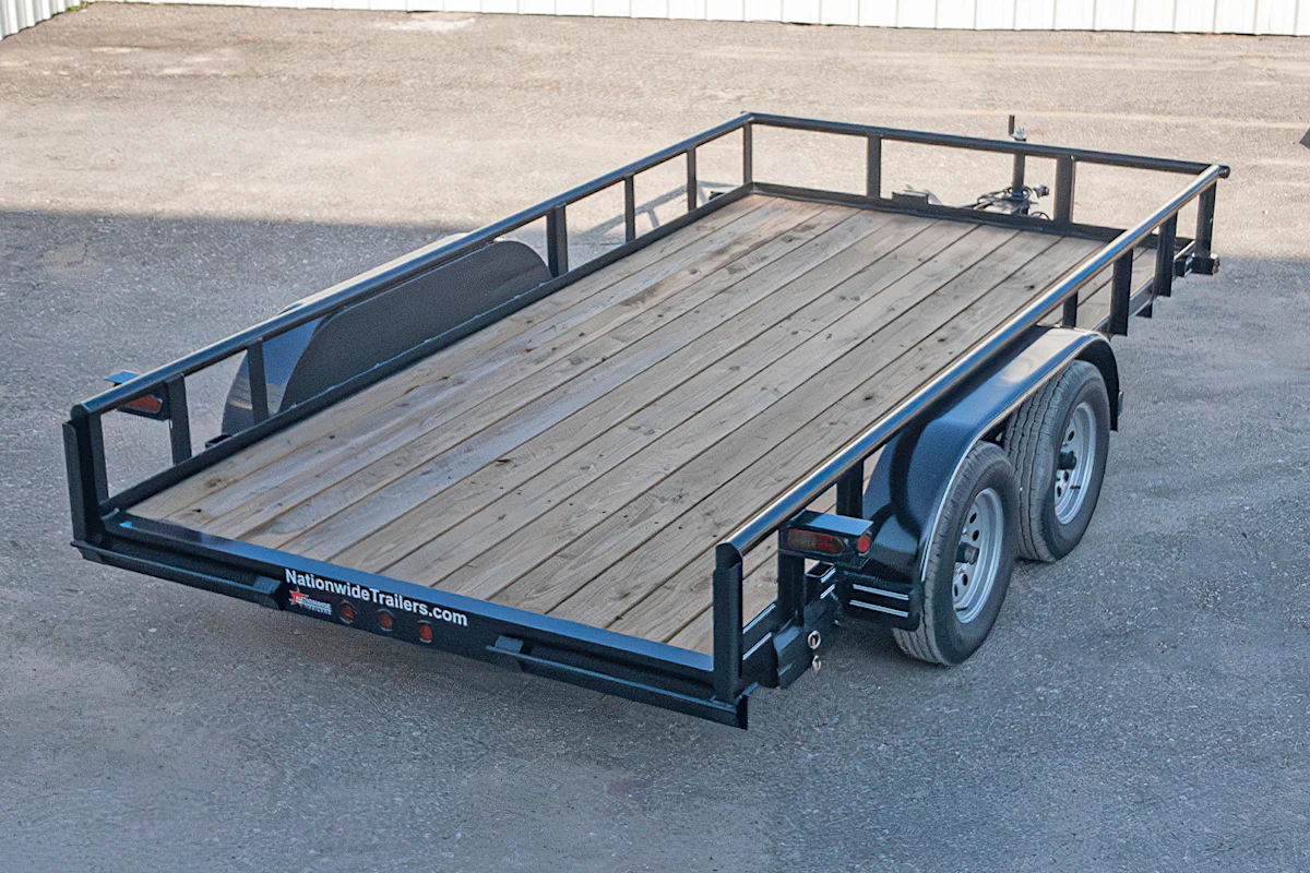 Texas Bragg 14'x83" Utility Trailer w/ Slide-In Ramps (U2) - Stock #90064 - Image 6 of 7 Texas Bragg 14'x83" Utility Trailer w/ Slide-In Ramps (U2) - Stock #90064 - Image 6 of 7