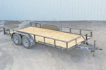 Texas Bragg 14'x83" Utility Trailer w/ Slide-In Ramps (U2) Stock #90064 - Thumbnail 1