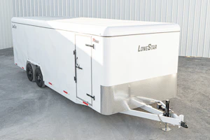 LoneStar 8.5'x24' 14k Steel Enclosed Cargo Trailer w/ Rear Ramp Door (C2)