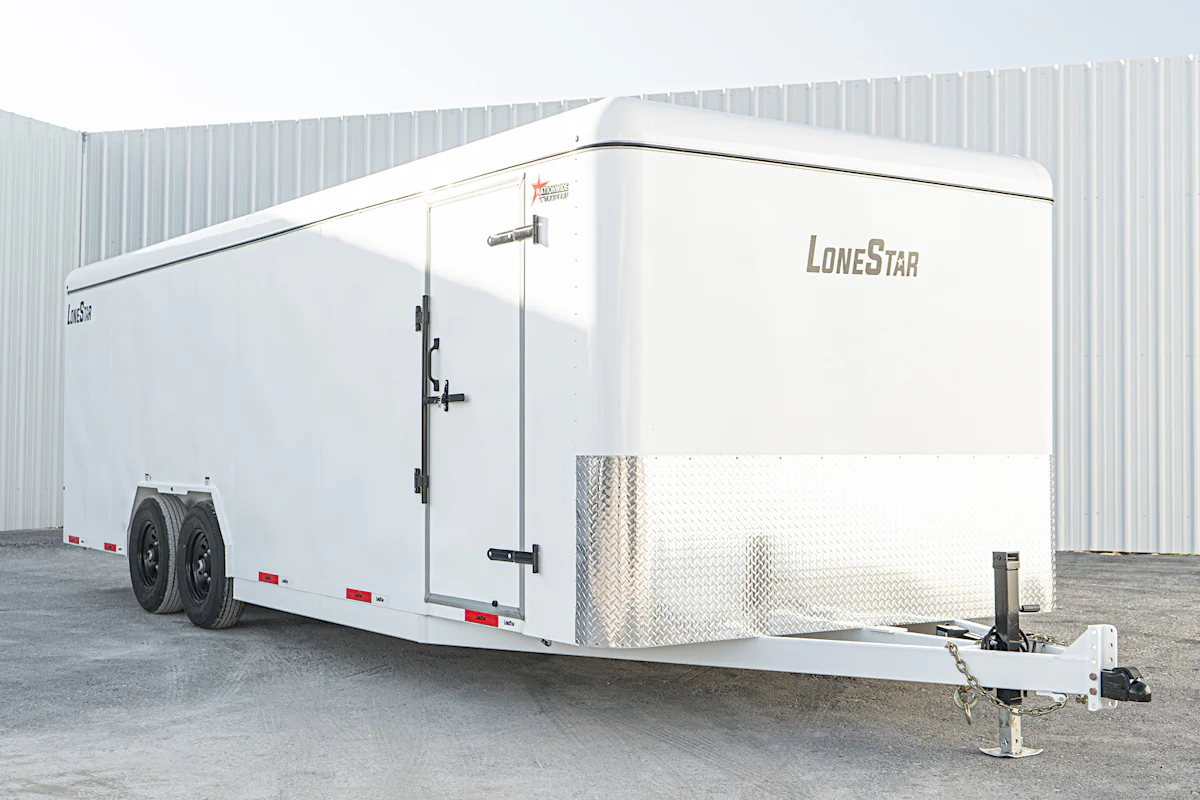 LoneStar 8.5'x24' 14k Steel Enclosed Cargo Trailer w/ Rear Ramp Door (C2) - Stock #90071 - Image 2 of 16 LoneStar 8.5'x24' 14k Steel Enclosed Cargo Trailer w/ Rear Ramp Door (C2) - Stock #90071 - Image 2 of 16
